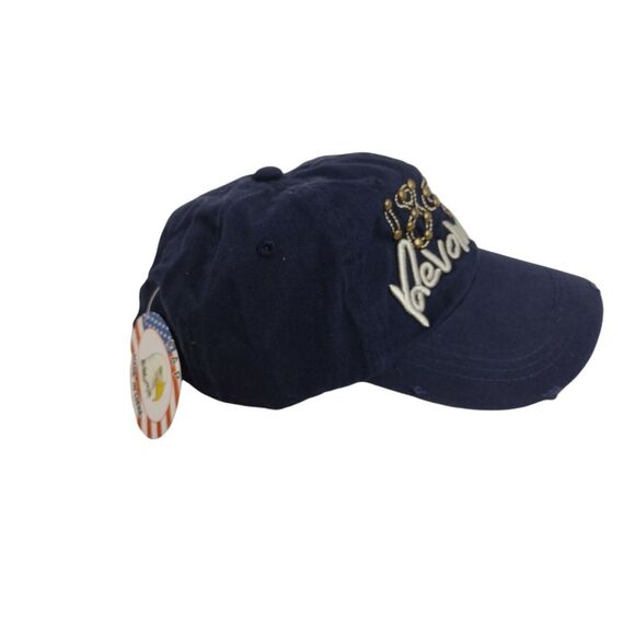 New With Tags 1892 Revolution Hat Ball Cap Grunge Distressed Style Brass Accents - Picture 3 of 8